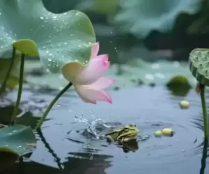 暑月荷塘_散文_崔世来