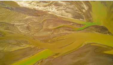 永济黄河河床沙作画（摄影组图）