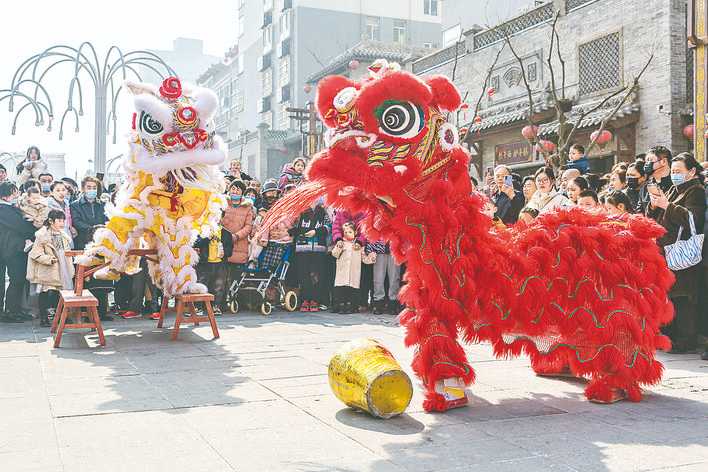 运城群众表演社火闹元宵（摄影）