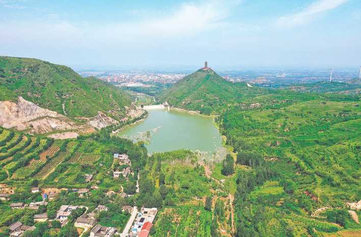 夏县白沙河水库风光旖旎生态秀美