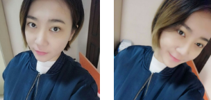 我发现眼睛朝上看的时候，下眼皮已经平了