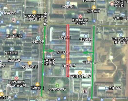 咨询  王通路（汇源街至笑话广场）封闭施工绕行路线图