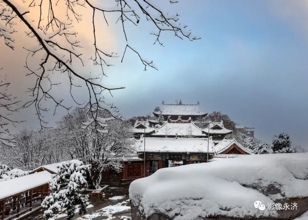 雪拥五老殿_永济影像