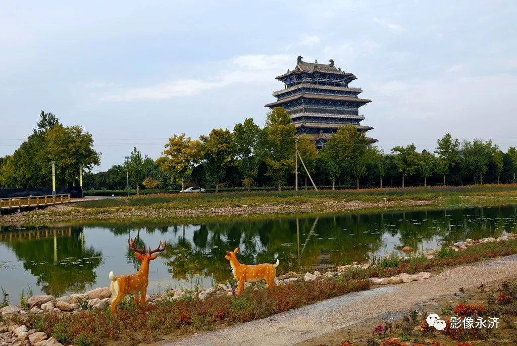 鹳雀楼新景_河东影像