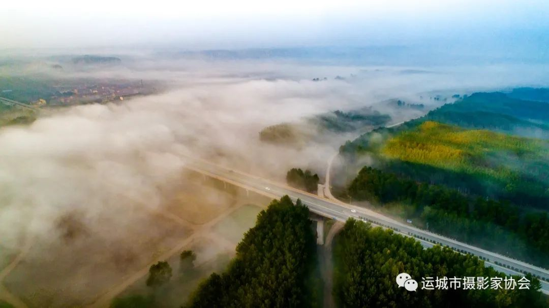 汾水流云润秋色（组照）_河东影像