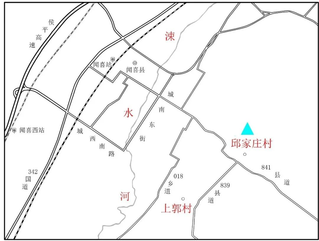 闻喜邱家庄东周墓地位置示意图_闻喜影像