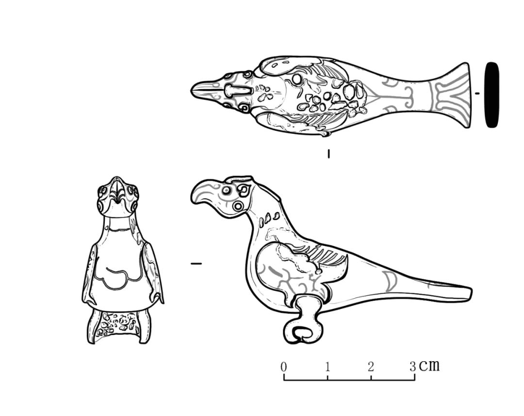 邱家庄墓地鸟形饰2件出土铜器 _闻喜影像