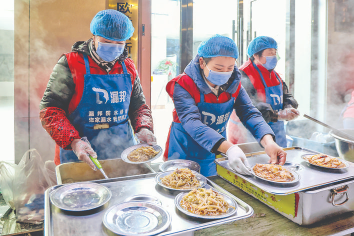 爱心饺子在冬至这几天由他们送出