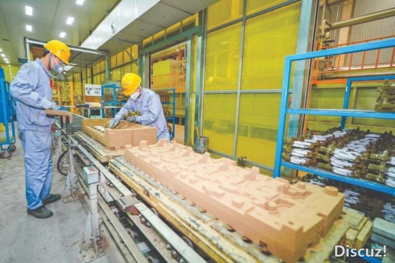 亚新科中重型发动机缸体、缸盖毛坯铸造智慧化管理系统对人工提出了更高的要求