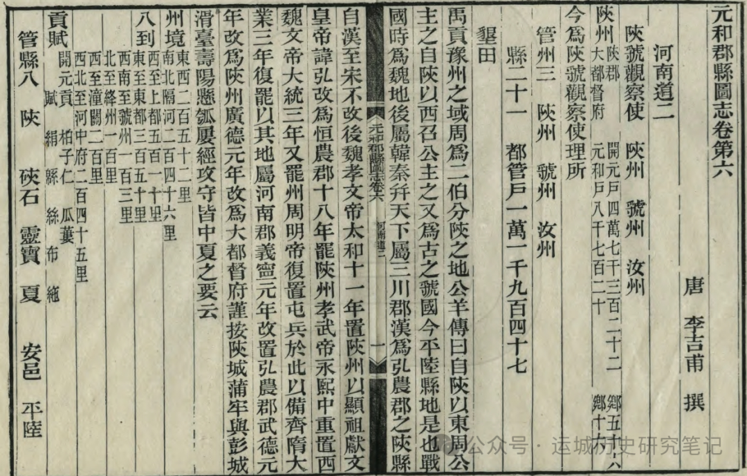 《元和郡县图志》记载的运城市18个县20座故城址1座堡址