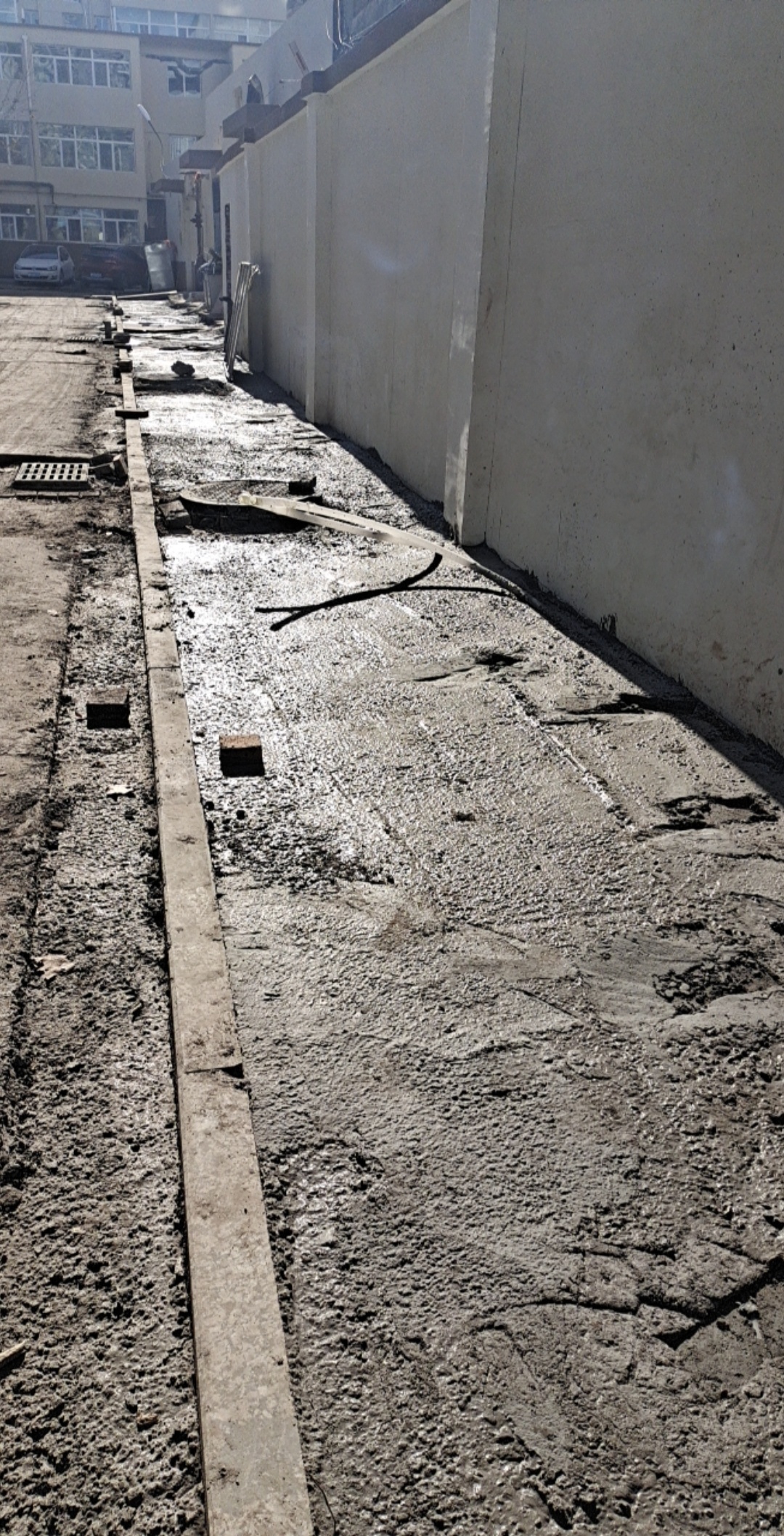 运城建筑第一家属院室外道路提升改造硬化质量
